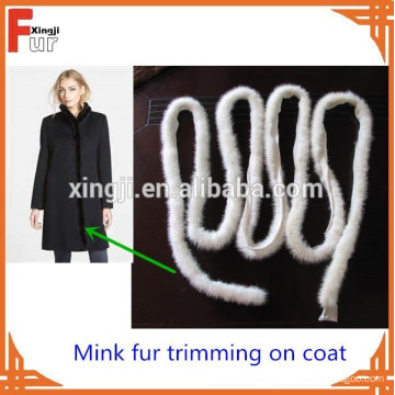 Venta al por mayor Mink Fur Tail Mink Fur Trim For Coat